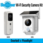 SG Doorbell Cam plus Solar Floodlight Camera